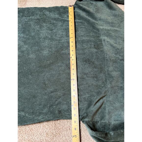 Soft surroundings size one X corduroy button up jacket large pockets dark green - Picture 3 of 6
